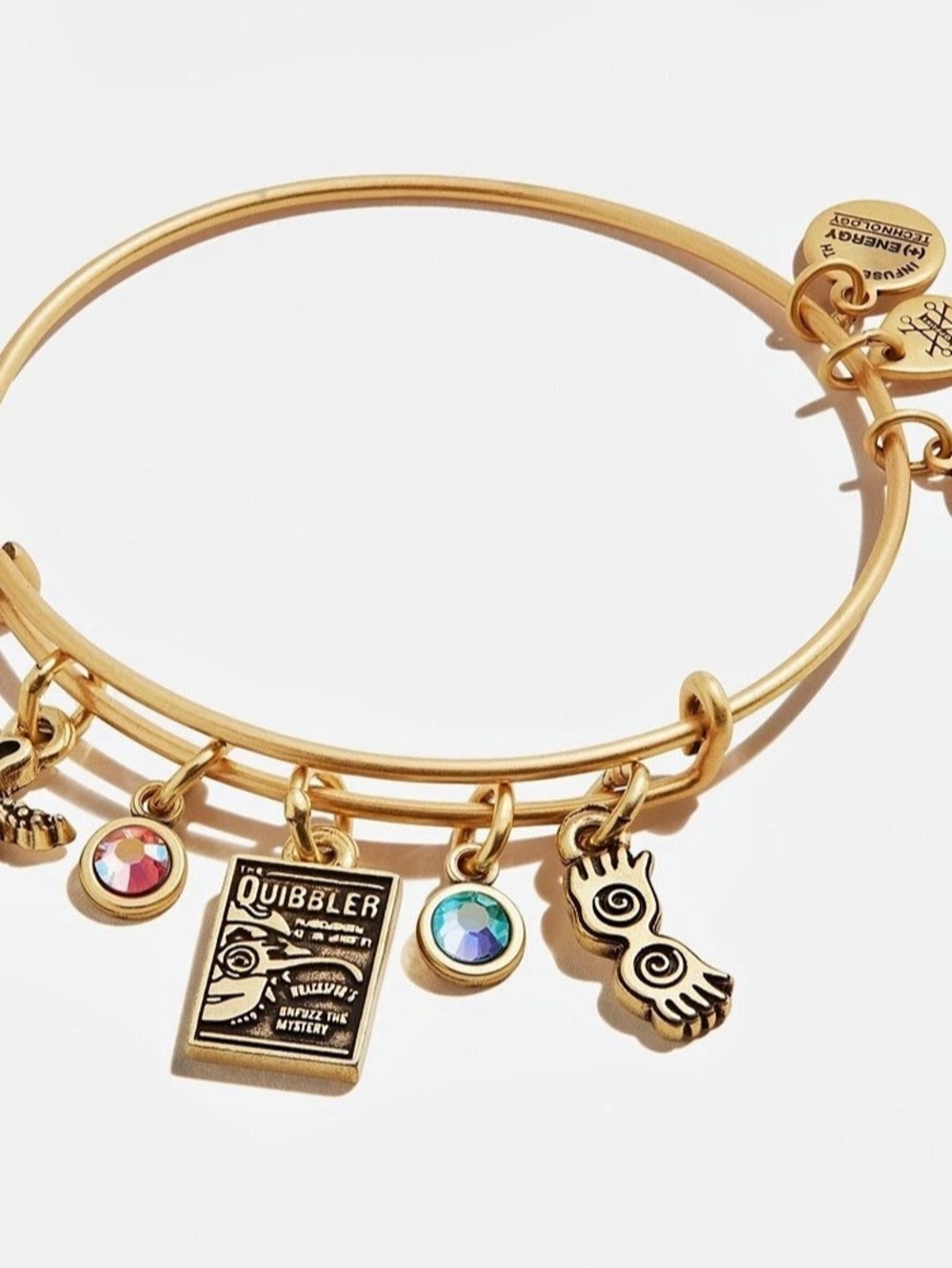 Alex and Ani Harry Potter Luna Lovegood Multi-Charm Bangle Gold Bangle